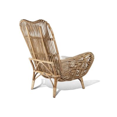 Round Back Rattan Chair