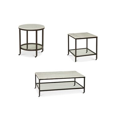 Rect Cocktail Table w/ Piano Casters