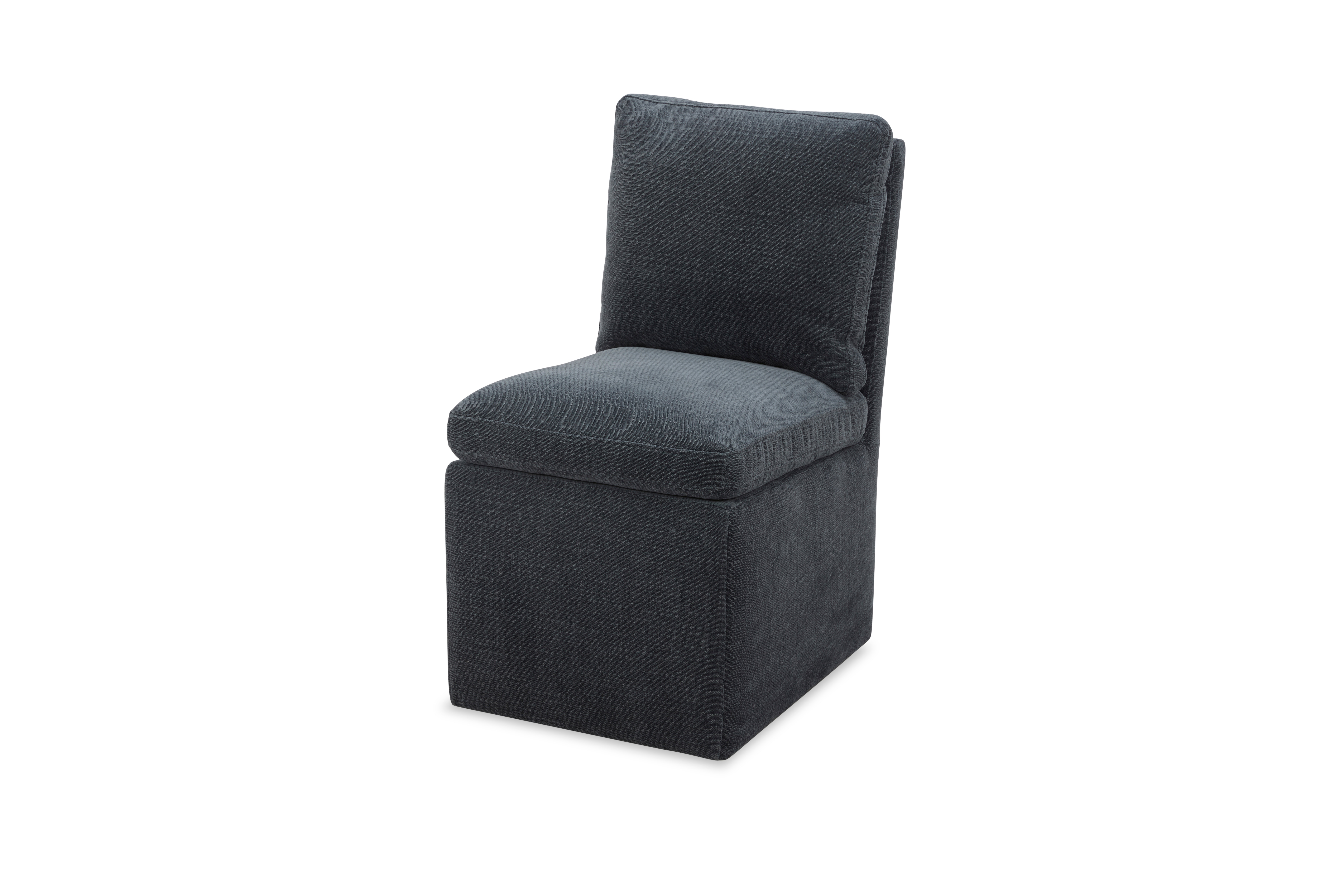 DESOTO CASTER ARMLESS CHAIR