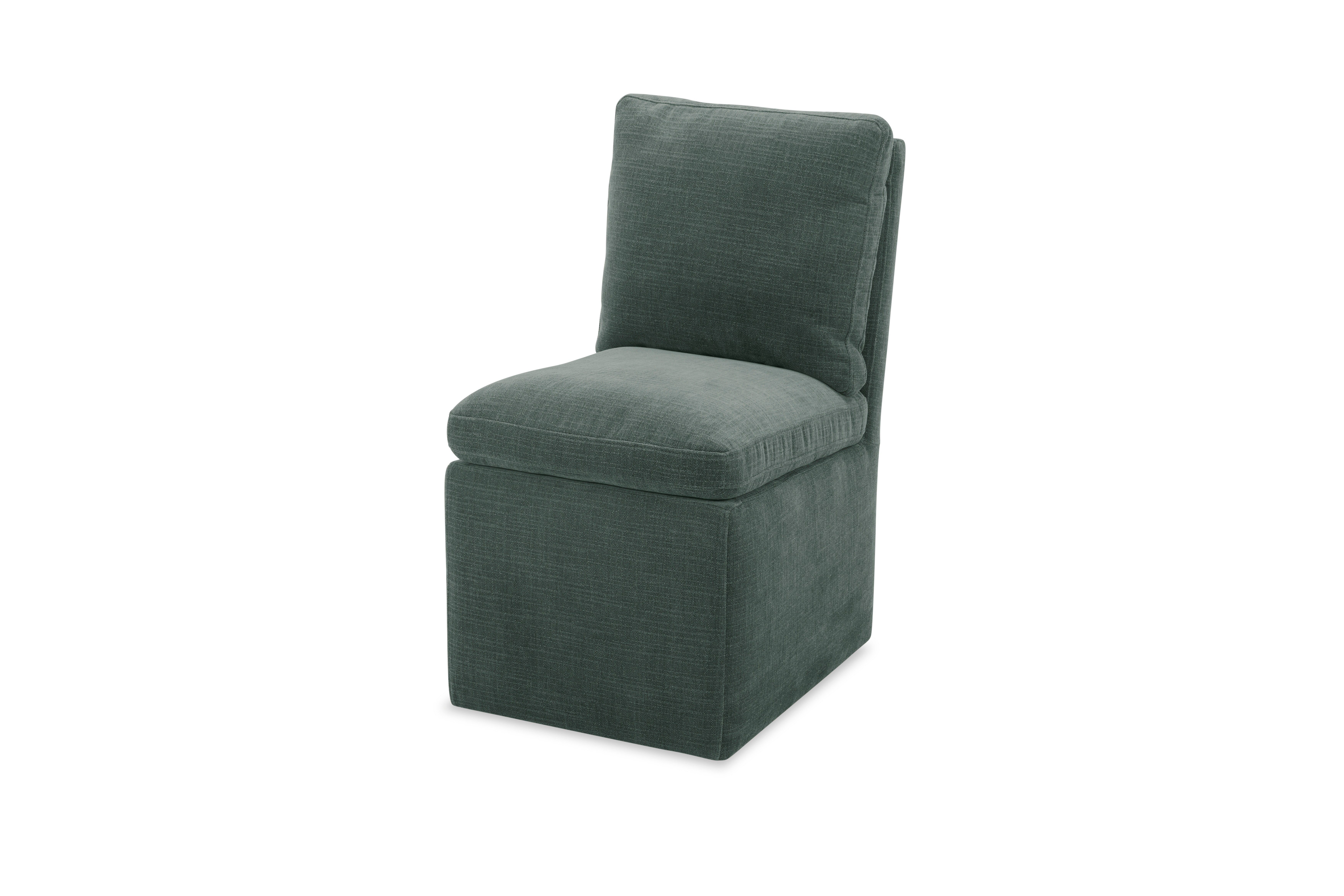 DESOTO CASTER ARMLESS CHAIR