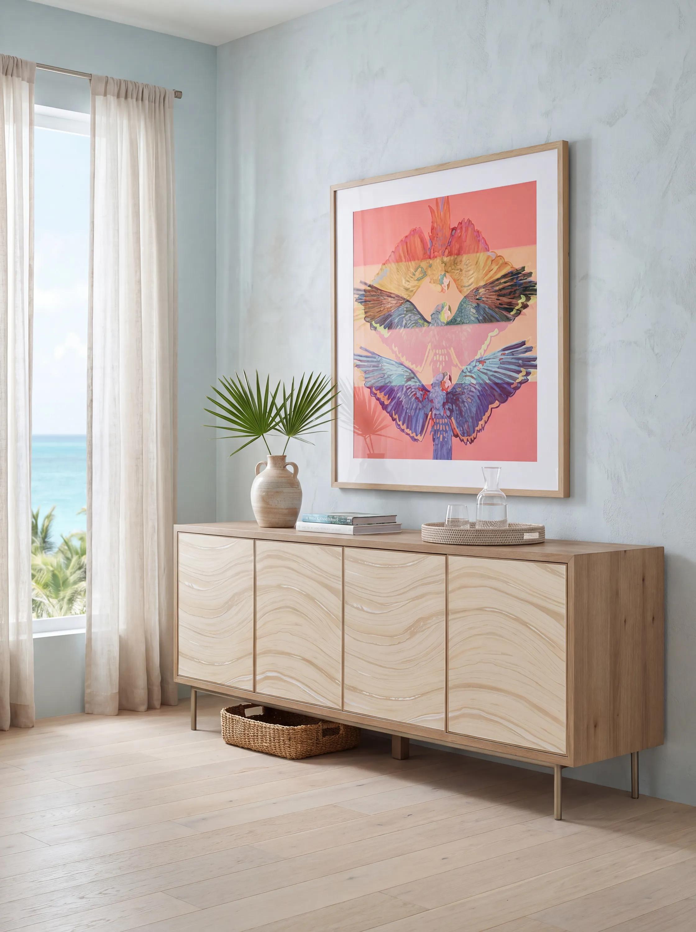 SHELL KEY CREDENZA